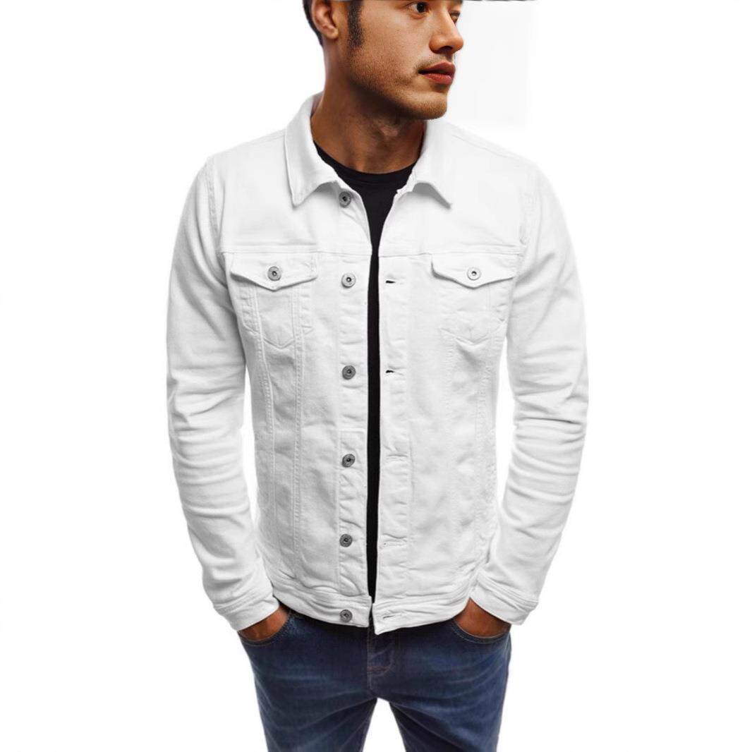 Jacket Workwear Button Cardigan Jacket Color Solid Casual