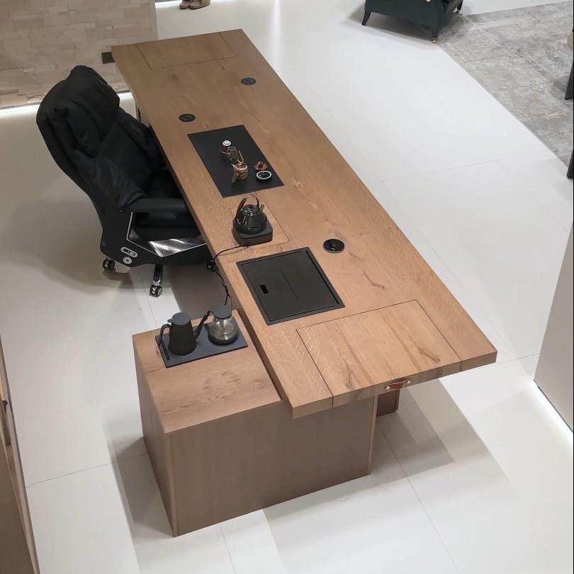 新中式茶桌椅组合白蜡木黑胡桃木实木办公室茶室泡茶台简约原木风,住宅家具,家用茶台/茶桌,淘宝优惠券,粉丝福利购,淘宝优惠卷