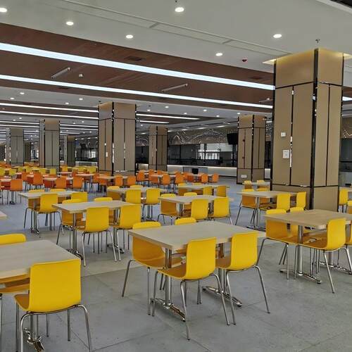 工程案例餐饮店家具学校学生食堂餐桌椅组合公司企业员工饭堂桌椅