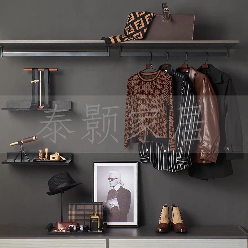 衣帽间装饰陈列样板间家居软装饰品搭配套装组合衣柜展厅衣服摆件