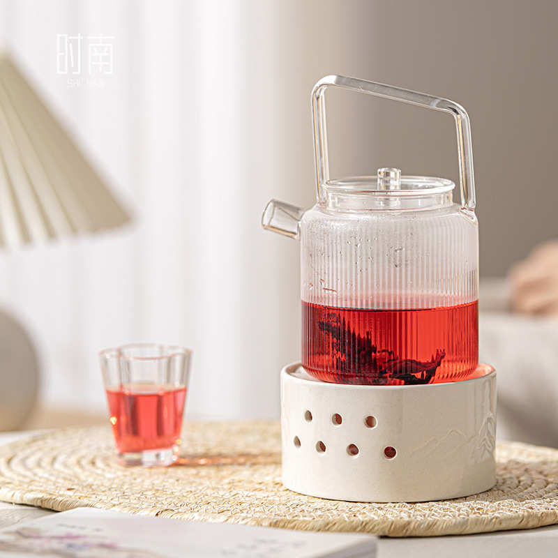 草木灰蜡烛温茶炉陶瓷小火炉温茶器加热底座热茶煮茶保温炉提香器