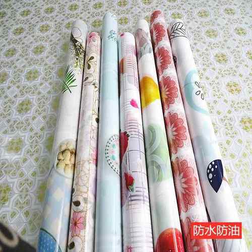 老式塑料桌布双面印花防水防油防烫洗免洗遮瑕疵遮旧橱柜抽提垫