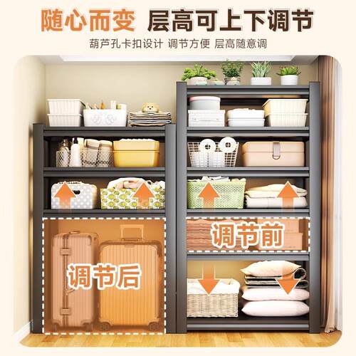 置架架货多层落地家用书架收物纳架阳台快UUN递地下杂物整理室展