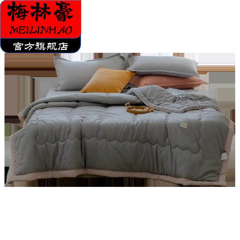 春夏款夏凉被四件套夏季被子单人可机洗薄夏被纯棉全棉夏天春夏用