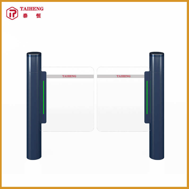 超市入口人行通道圆柱摆闸机无人值守商场条码自动感应不锈钢闸门