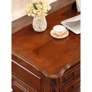 简约美式 家用书房卧木室写字公台办电脑桌 全实大书椅组合欧773式