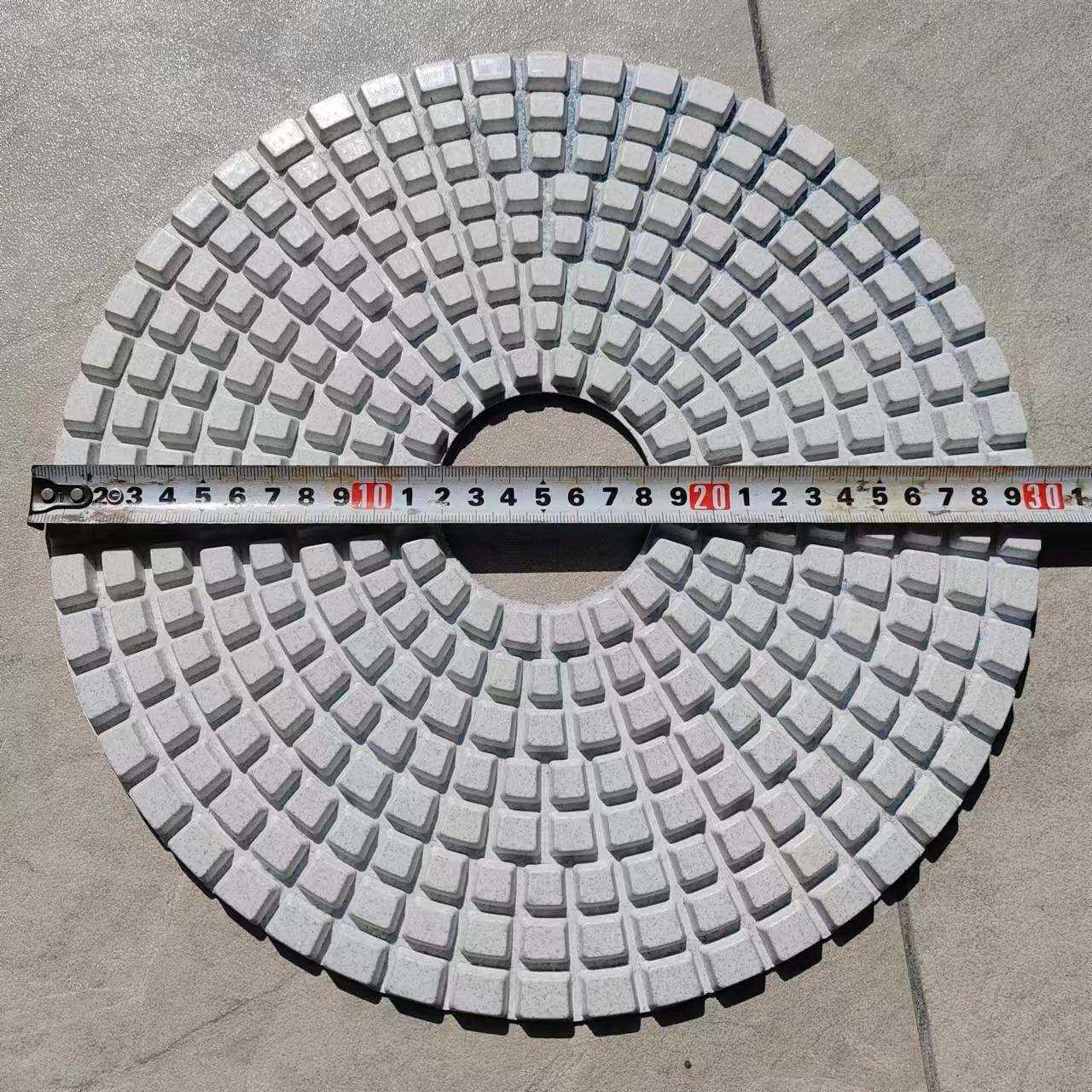 30公分300mm水磨片石材打磨抛光片大理石花岗岩水磨石地坪翻新片