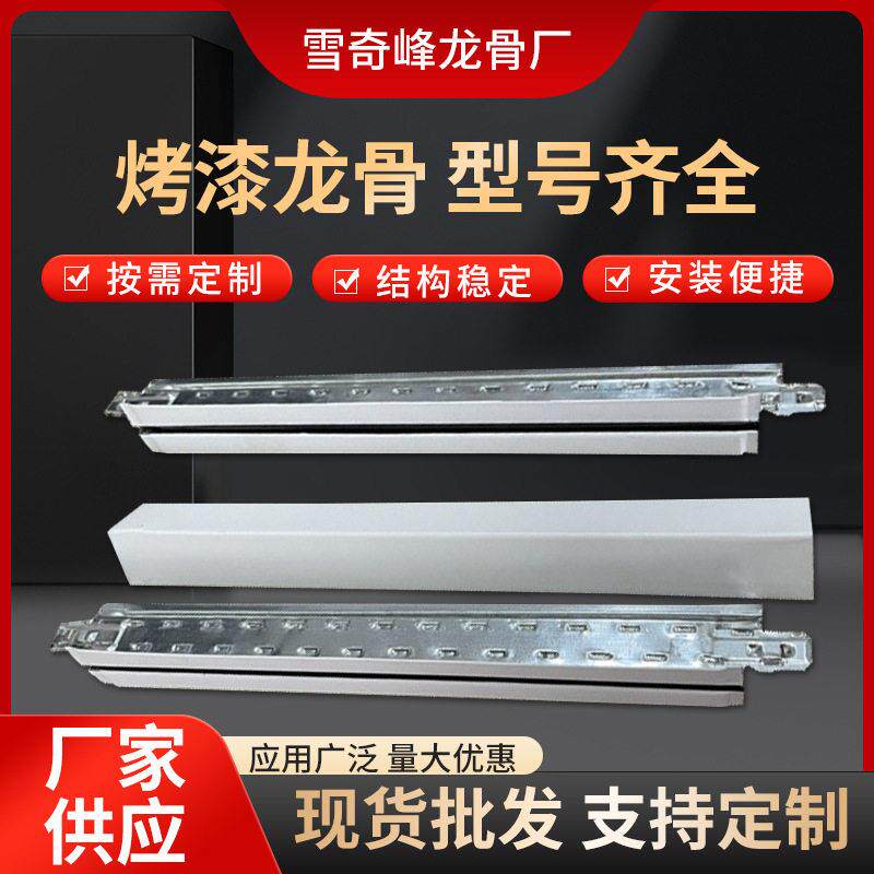 轻钢龙骨配件集成龙骨吊顶配件石膏板黑白线T型凹槽烤漆龙骨