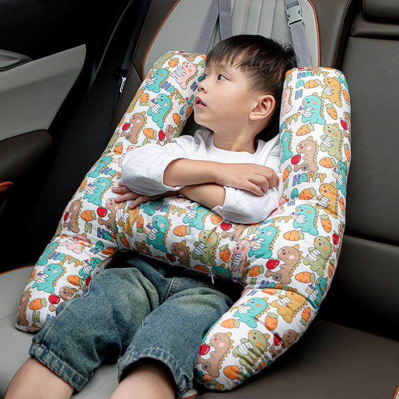 车载枕头小孩后排睡觉神器儿童车上睡枕长途坐车靠枕汽车抱枕宝宝