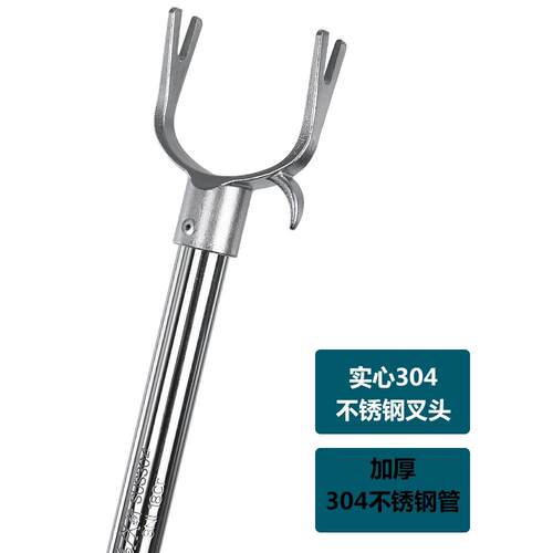 304不锈钢晾衣杆1米晾衣杆拣衣杆加厚家用晾衣挂杆晾衣杆叉雅