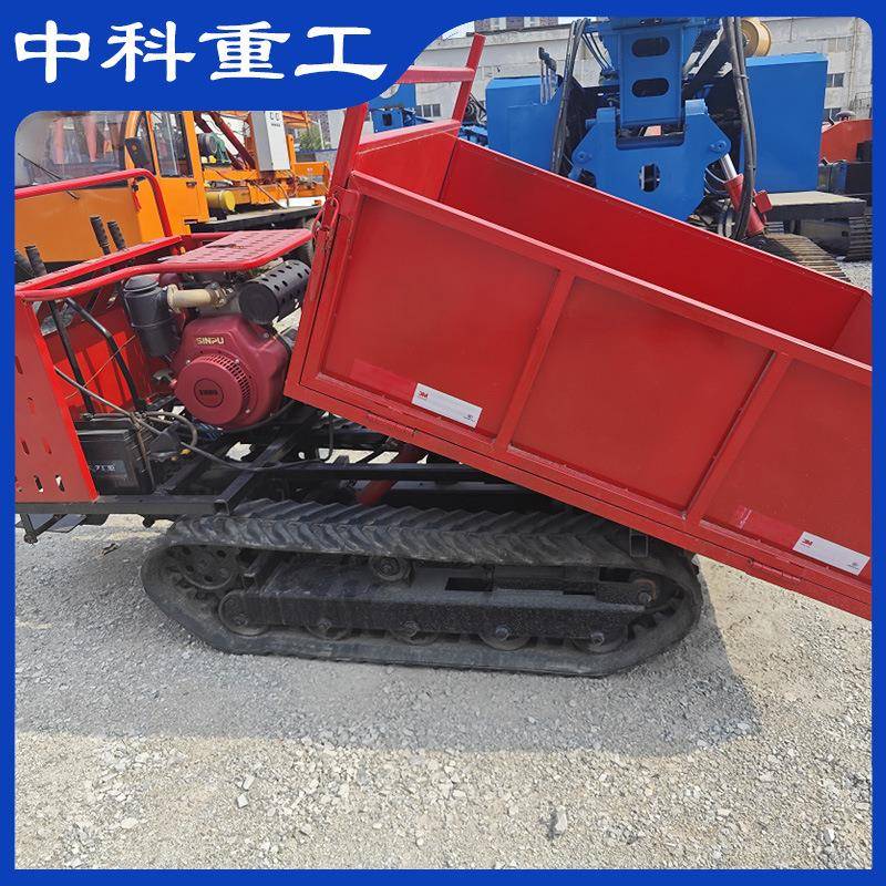 家用小吨位全地形爬山虎山地农用果园混凝土履带运料机