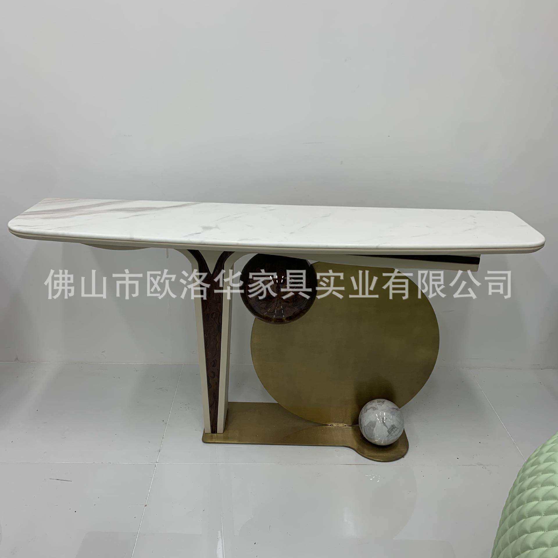 岩板餐桌椅组合现代简约设计高端家用客厅简约餐桌艺术品轻奢意式