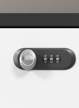 my白色文柜矮柜木F765J8JM质落地资料柜带密锁办室打码印机茶件水