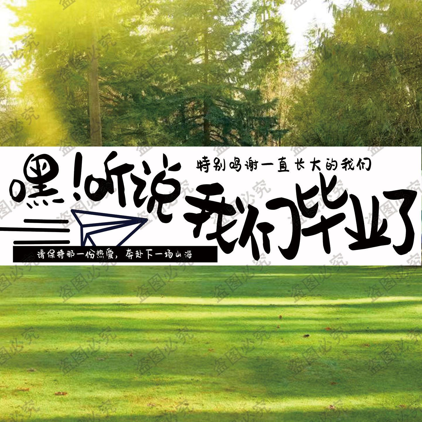 青春不散场毕业季横幅学校班级活动留念仪式创意装饰挂布定制