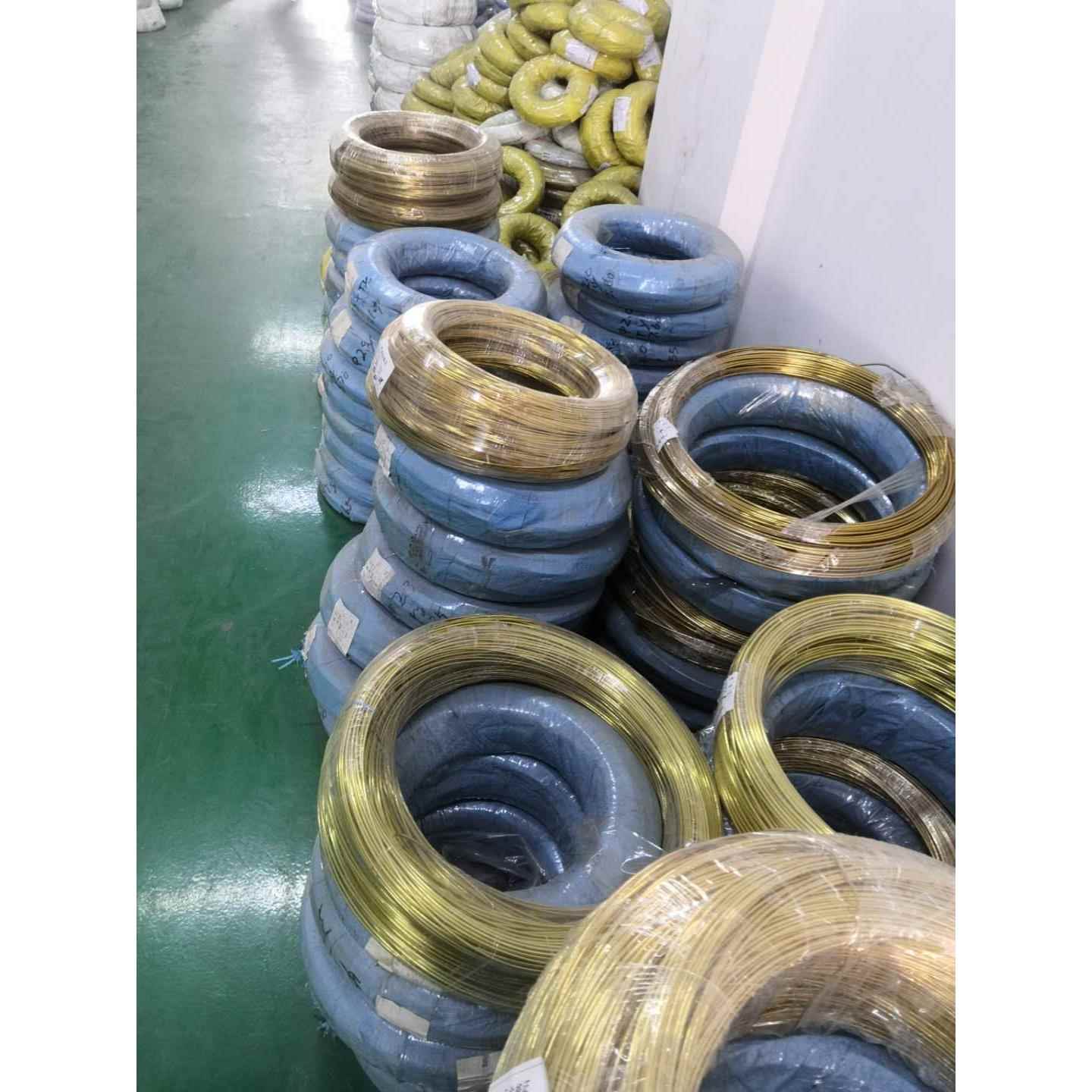 H62 H65黄铜中软线打螺丝专用冷镦黄铜丝Y4硬度 全硬/全软铜丝卷