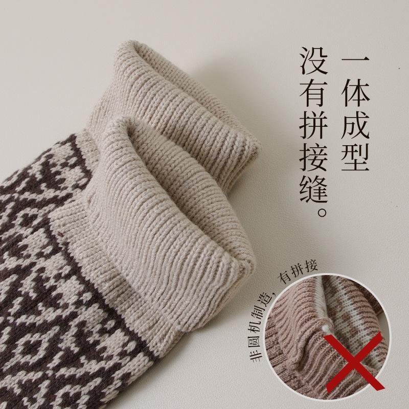 雪地靴袜套袜套羊毛堆堆小腿短袜