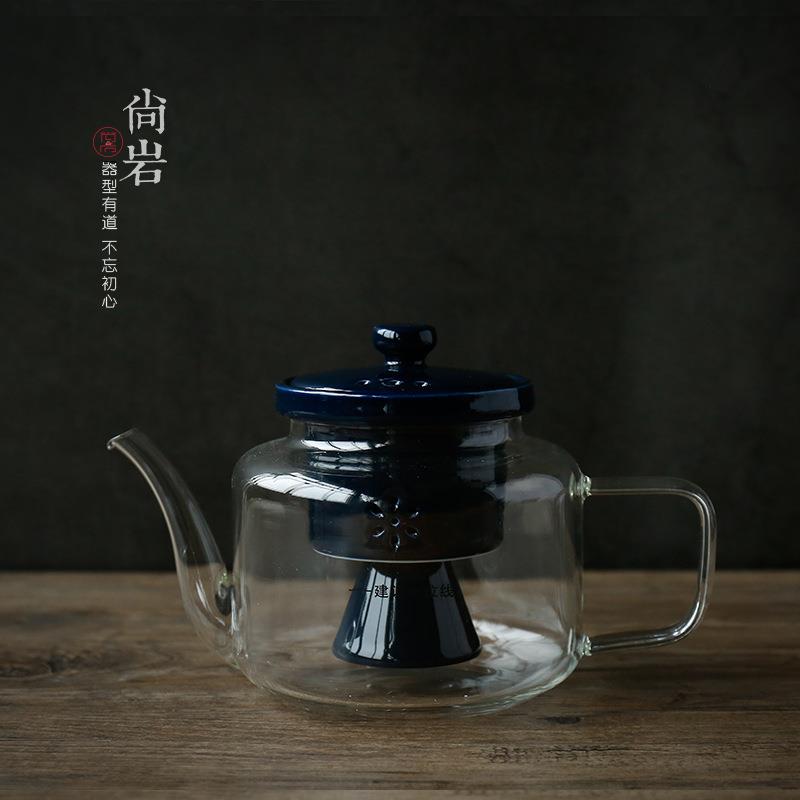 黑茶蒸汽煮茶器家用玻璃普洱煮茶壶陶瓷过滤内胆电陶炉温茶壶套装