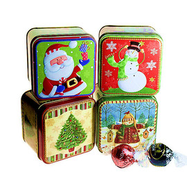 瑞士莲lindor松露软心巧克力，铁盒礼盒10颗圣诞节礼物