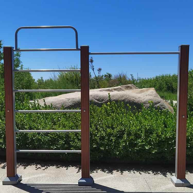 供应户外小区社区广场老年人体育锻炼运动路径塑木室外健身器材