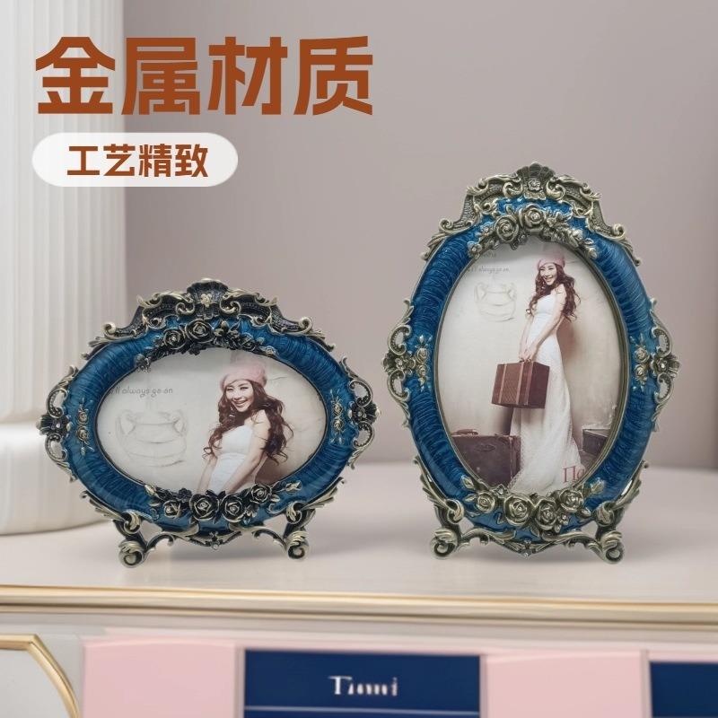 新款直销供应金属复古欧式相框.滴胶相框,现代6寸/7寸/8寸相框