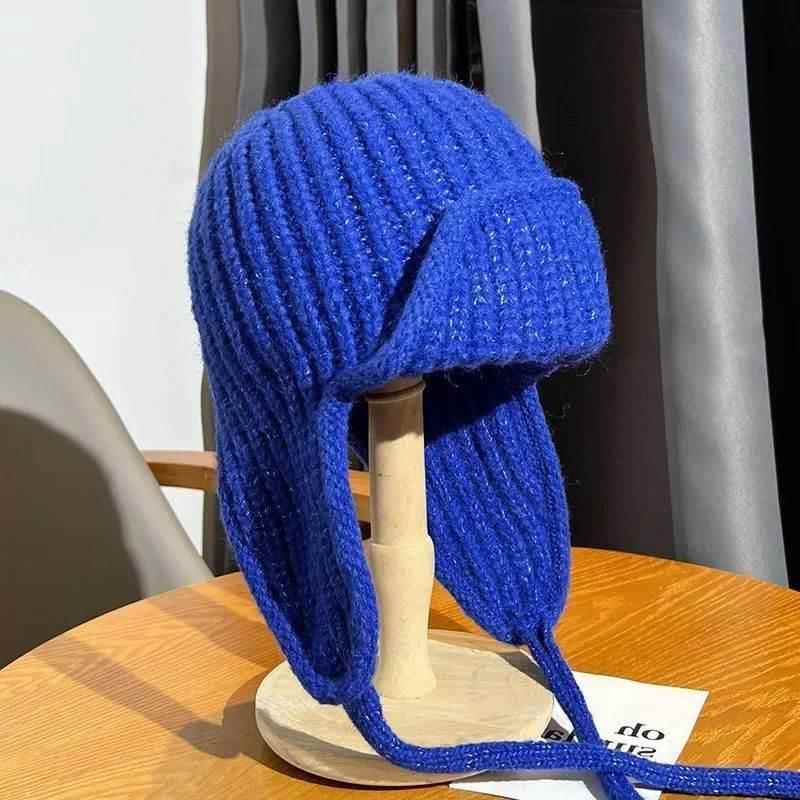 2023 Fashion Knitted Trapper Hat for Women Men Winter Knit E