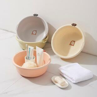 Children's cute water basin, baby face washing basin, home b