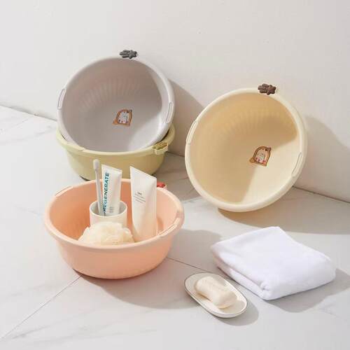 Children's cute water basin, baby face washing basin, home b