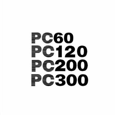 小松挖掘机PC60 90 120 200 220 350-6车身边门型号数字贴纸标签