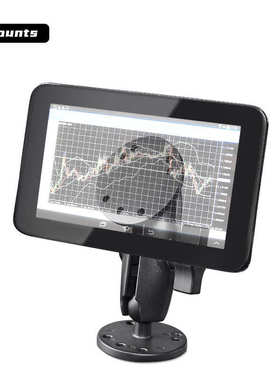 厂家直销VIN农机驾驶导航电脑万向支架1英寸球头AMPS圆形30X38孔