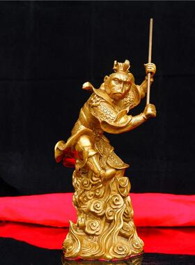 开 运铜孙悟空摆件纯铜齐天大圣铜猴子客厅斗战 胜佛铜像招财大号