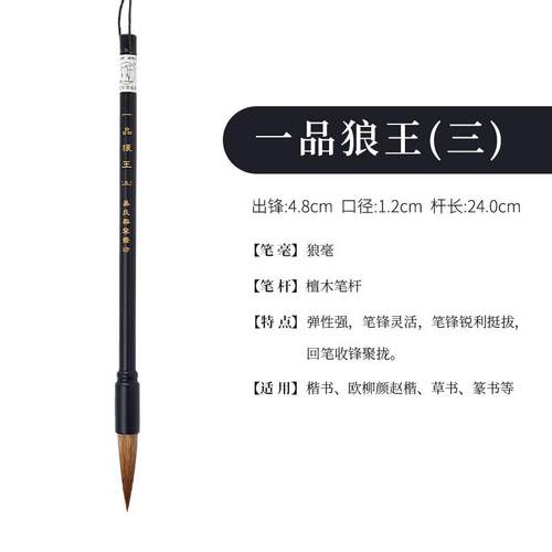 高档善琏湖笔狼毫专业级初书成人练者习楷书行书草篆书国画毛笔套