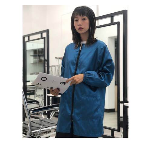 理发店围裙发型师防碎发衣服防水不沾发潮美发剪发烫染工作服姜茶
