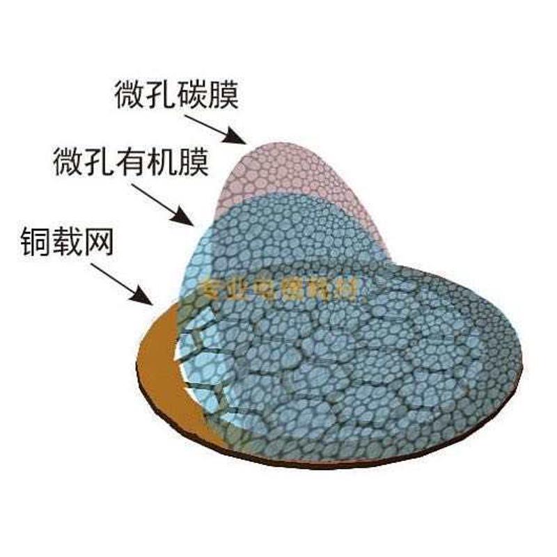 200/230/300目国产铜网普通微栅碳支持膜TEM载网透射电镜带微孔膜