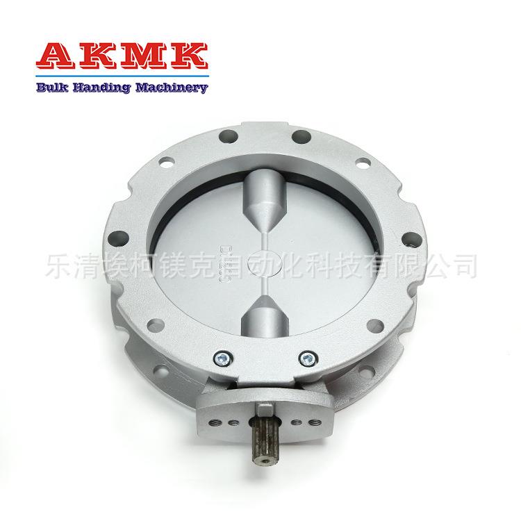 双法兰V2FS200LN筒仓铝合金蝶阀dn200粉尘水泥蝶阀粉体蝶阀