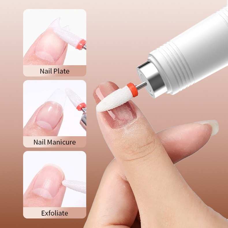 电动磨甲器带烤灯一体美甲机2024新款热卖美甲打磨机定制