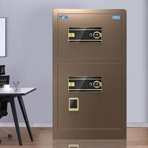 虎牌保险柜家用办公小型双门指纹密码保险箱全钢防盗可入墙财务保