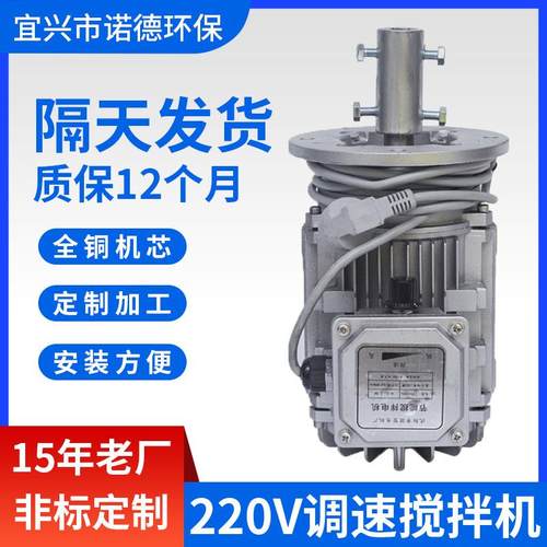 厂家供应220V调速搅拌机纯铜机芯搅拌器污水处理搅拌机变频