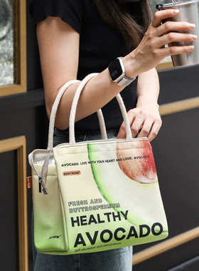 保温饭盒袋手提便当包大容量手拎上班族带饭水果原创学生带饭饭兜