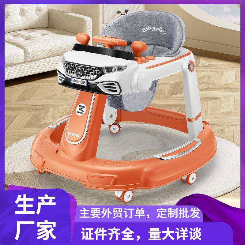 Babywalke婴儿学步车一岁宝宝推车7-18个月儿童玩具车跨音乐款