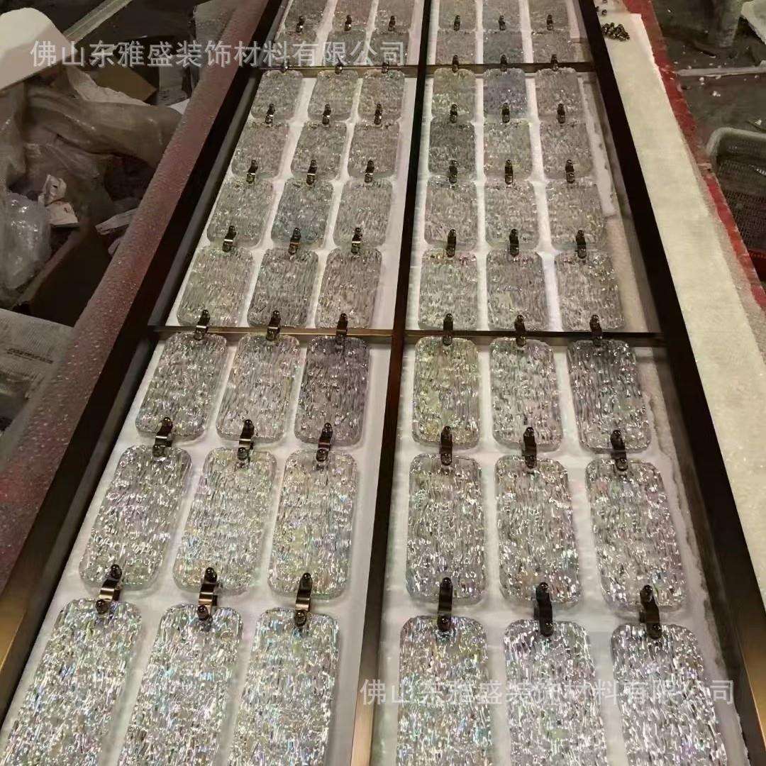 不锈钢铁艺玄关屏风中式花格客厅装饰镂空创意隔断雕刻酒店屏风