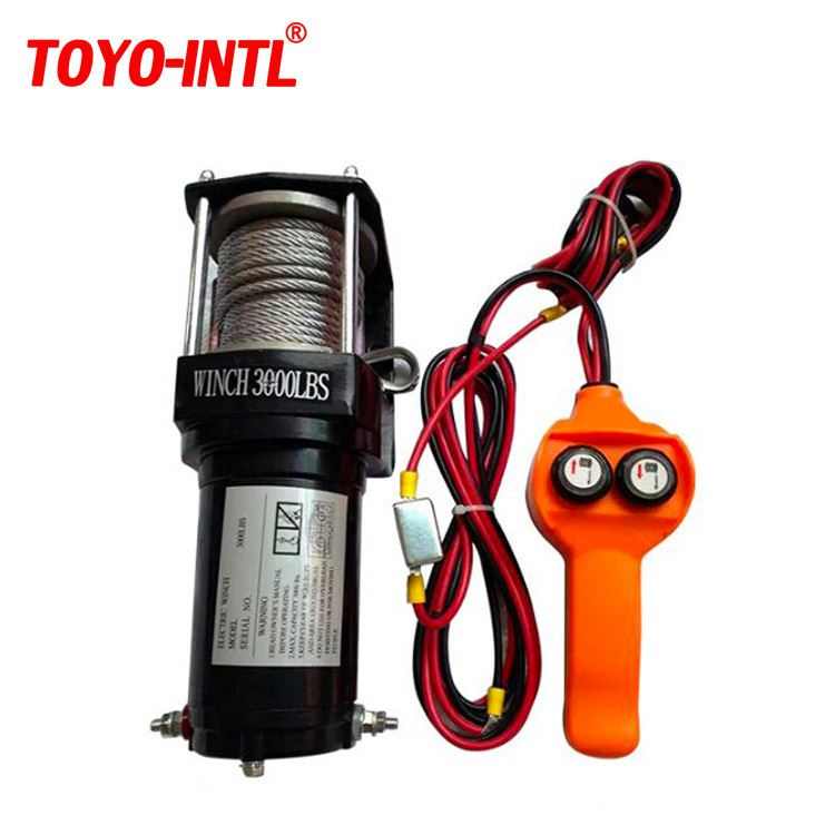 车载电动绞盘24V 12000磅电子绞盘 12V24V电动绞盘牵引器越野专用