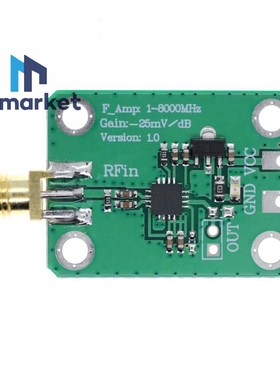 AD8318 射频 对数检波器 70dB RSSI测量 功率计（1-8000MHz）