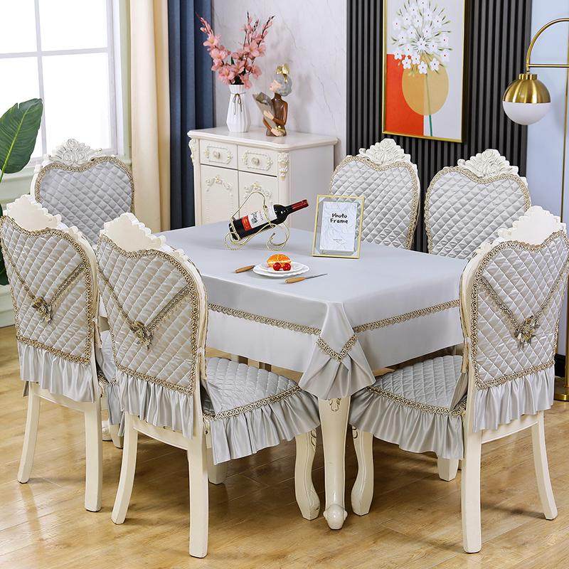欧式餐桌布椅套椅垫套装茶几椅套罩家用餐桌椅子套罩通用