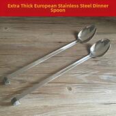 不锈钢带钩分菜汤勺加长自助餐饭菜勺可挂汤锅汤桶勺子带钩长汤壳