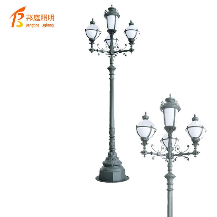 庭院灯欧式园林灯双头园林路灯景观照明路灯室外道路LED庭院灯