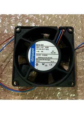 全新德国PAPST TYP8414HR 8414R 8414 8CM 24V 5.8W 8025散热风扇