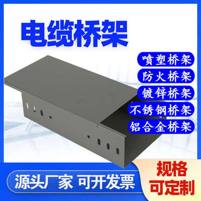 电缆桥架镀锌防火不锈钢铝合金喷塑热浸锌槽式托盘式梯式消防线