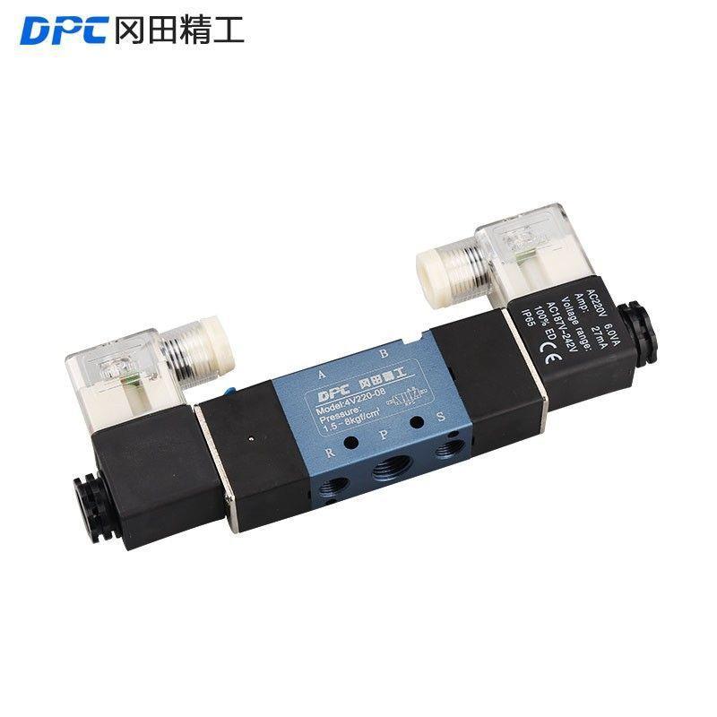 电磁阀两位三通/五通换向双控空气阀3V/4V210-08/310/220CDPC冈田