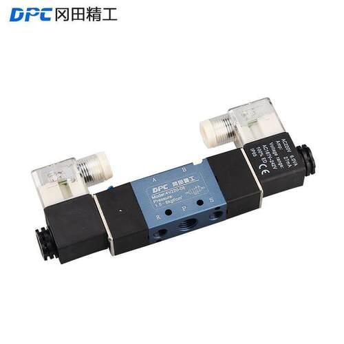 电磁阀两位三通/五通换向双控空气阀3V/4V210-08/310/220CDPC冈田