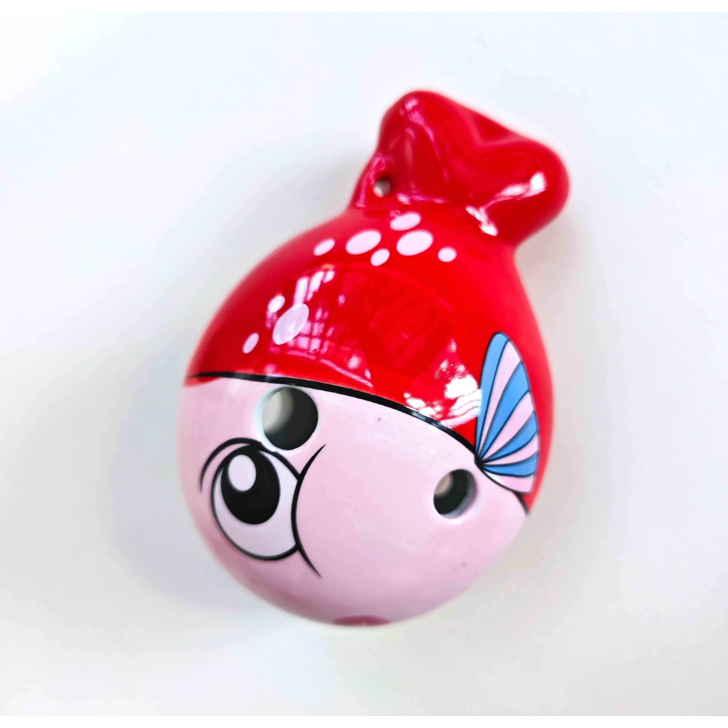 正品初子学民族六孔卡通小学生儿陶器笛男女孩童生日小礼物乐笛玩